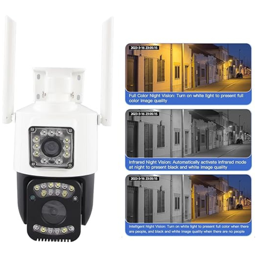 PTZ WIFI OUTDOOR DURAL LENS 2MP+2MP 4MP